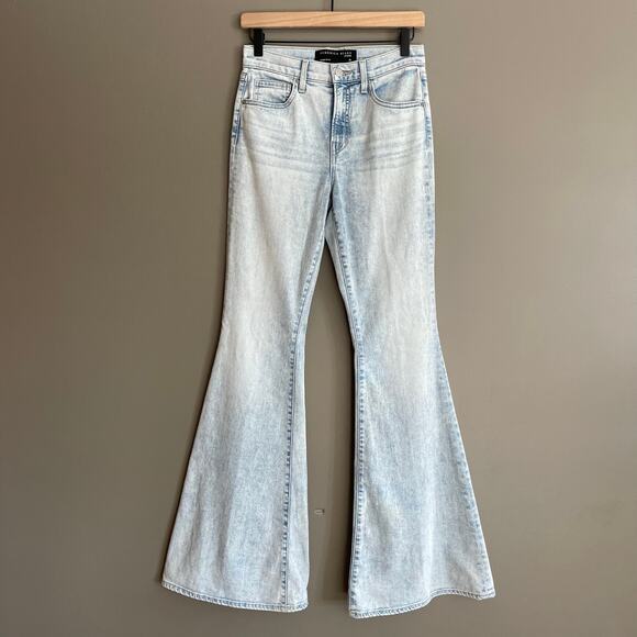 VERONICA BEARD Sheridan Exaggerated Flare Jeans Size 25 High Rise Stretch Chic - Picture 4 of 16